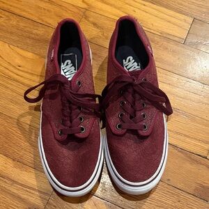 Vans Men's Deep Red Sneakers